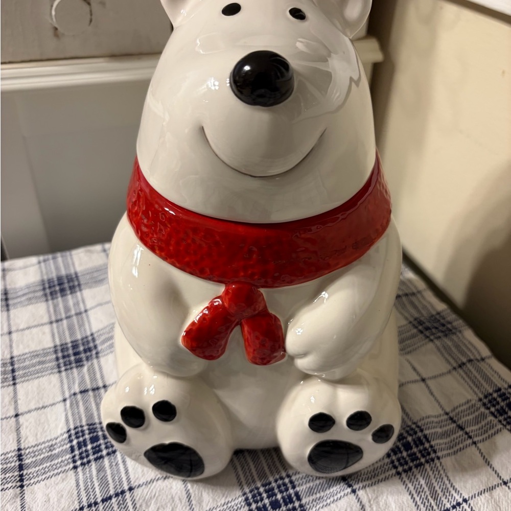 Polar Bear Cookie Jar